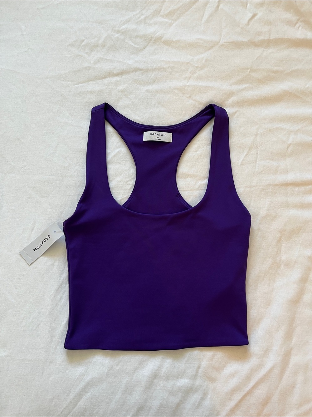 Aritzia Babaton Contour Purple Racerback Tank Top